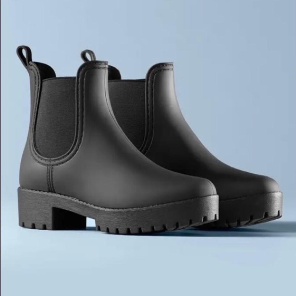 Size 9 Cloudy Waterproof Chelsea Rain Boot